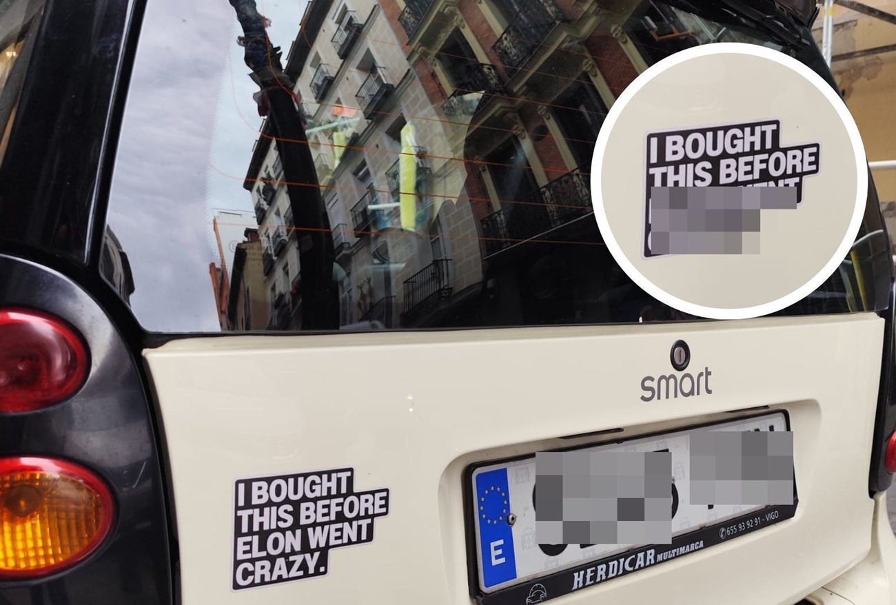 pegatina coche elon musk