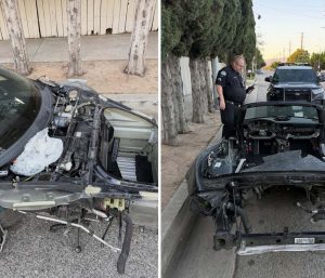 robo Porsche desmantelado
