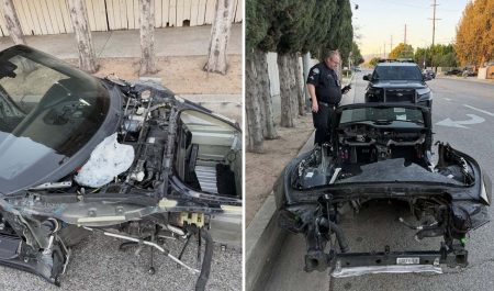 robo Porsche desmantelado