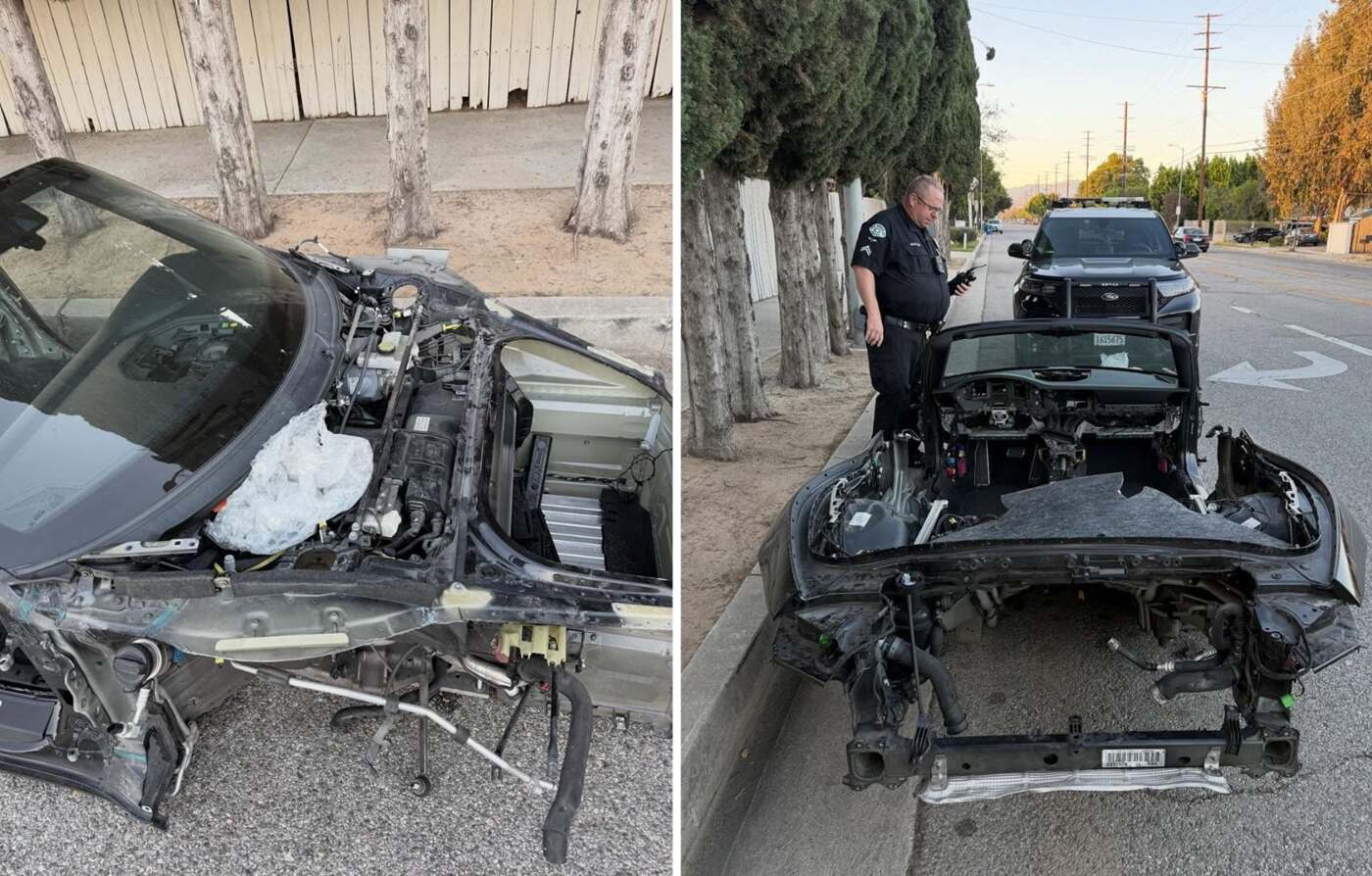 robo Porsche desmantelado