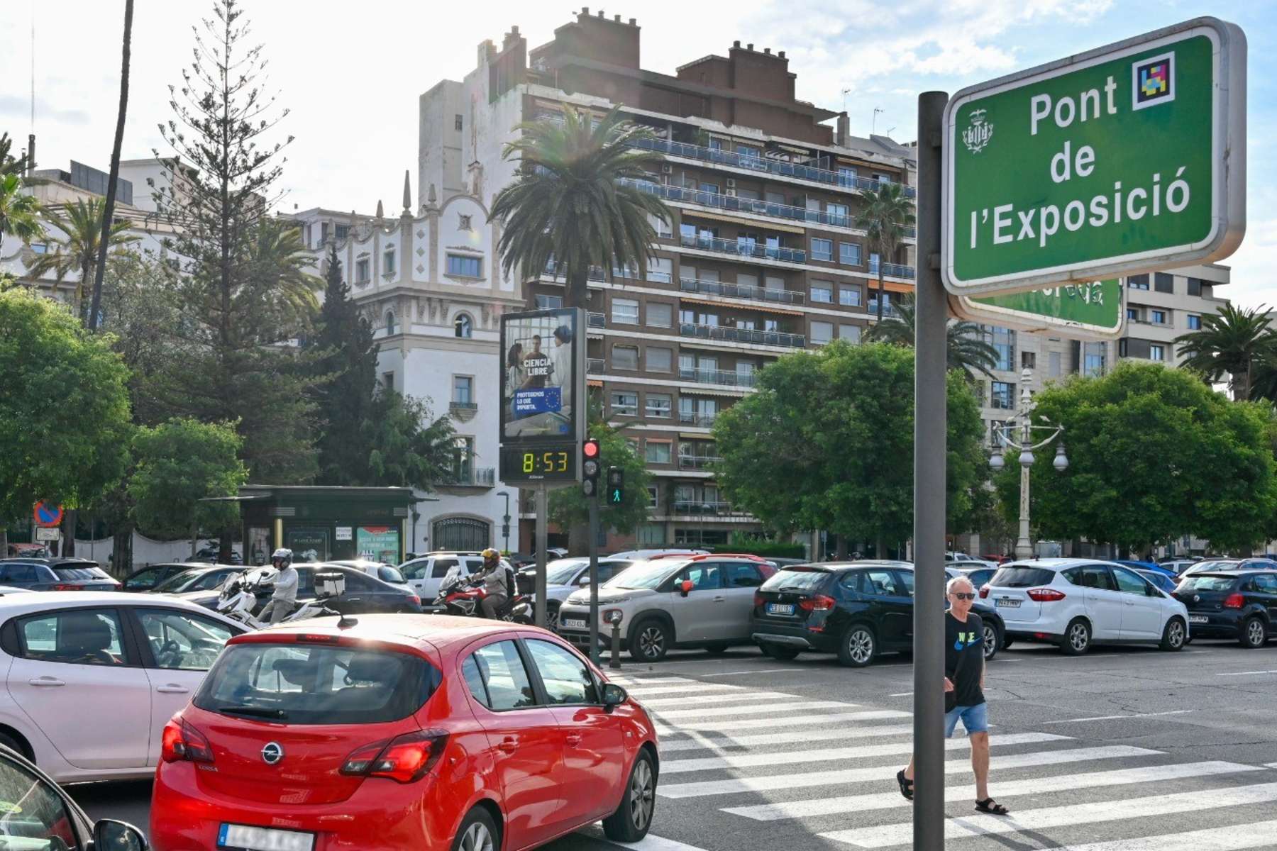 semaforo valencia cruce