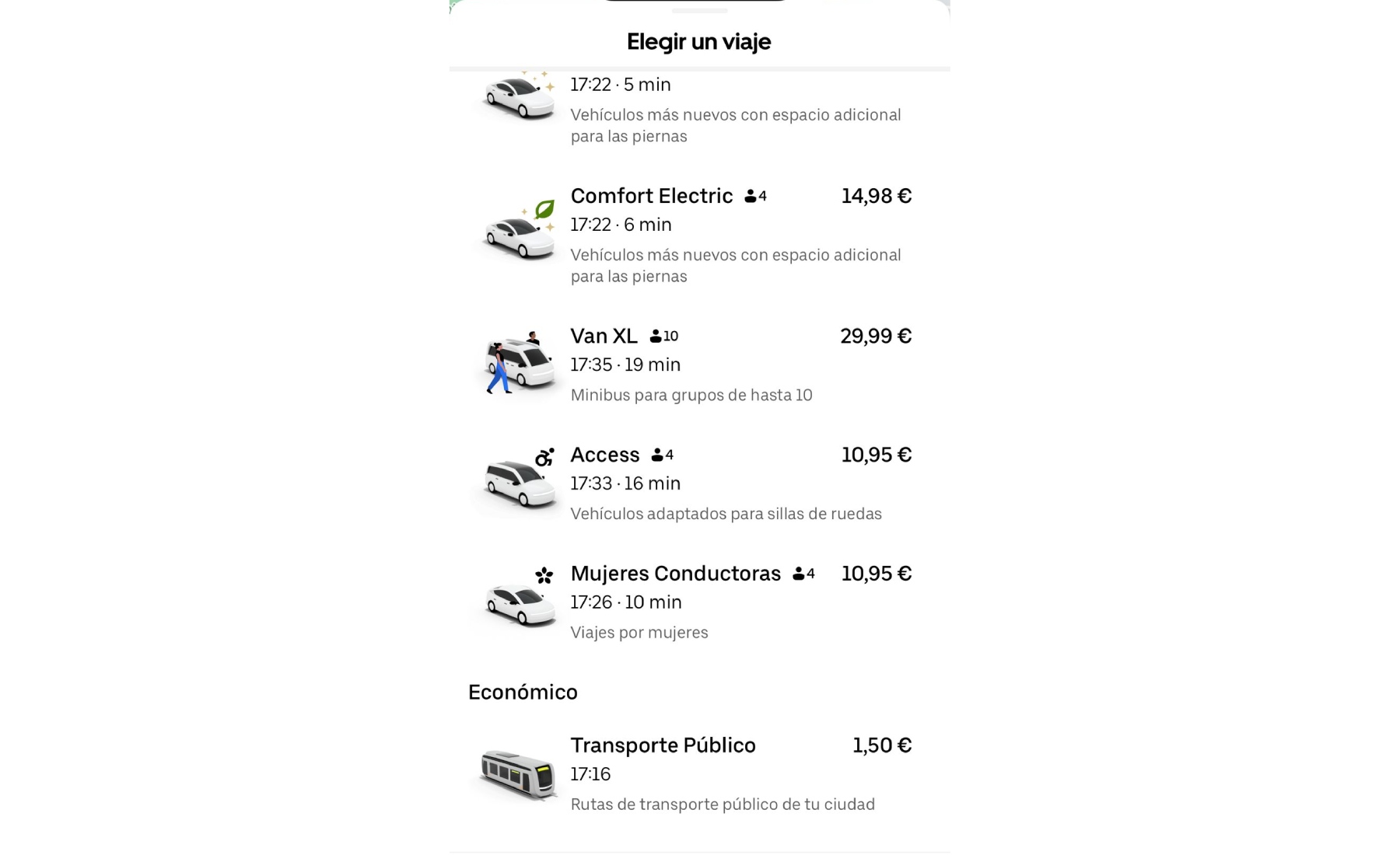 uber mujeres