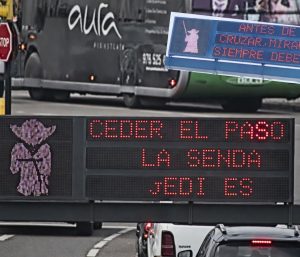 zaragoza Star Wars paneles informativos