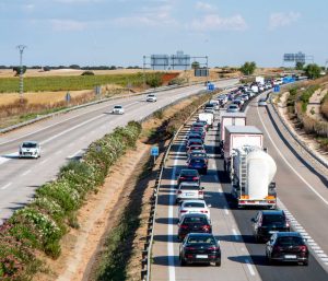 Atasco verano autovía España