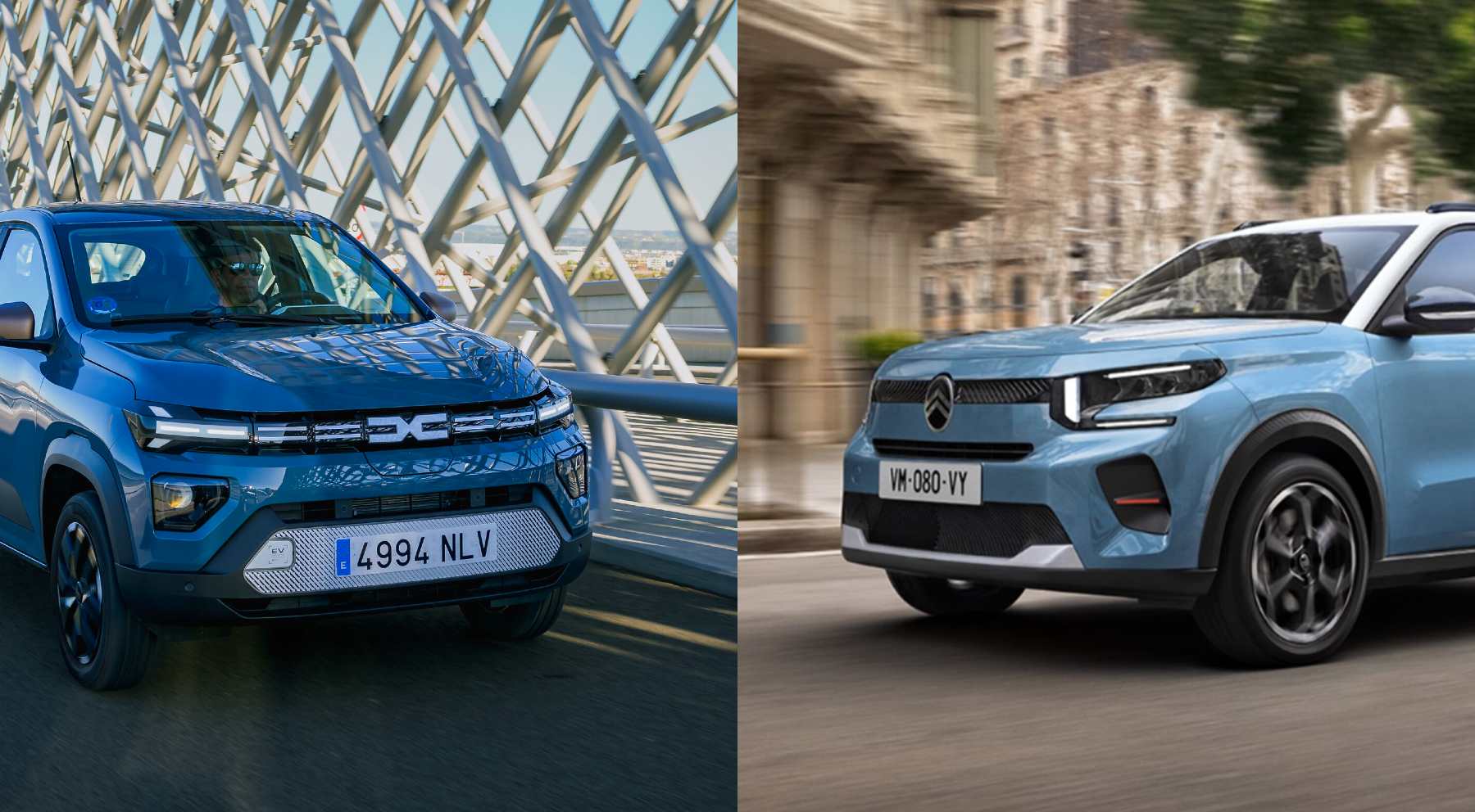 Citroën ë-C3 contra Dacia Spring