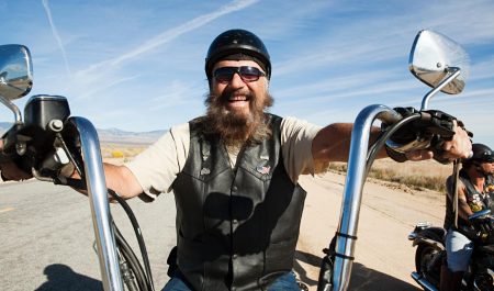 Felicidad montar en moto