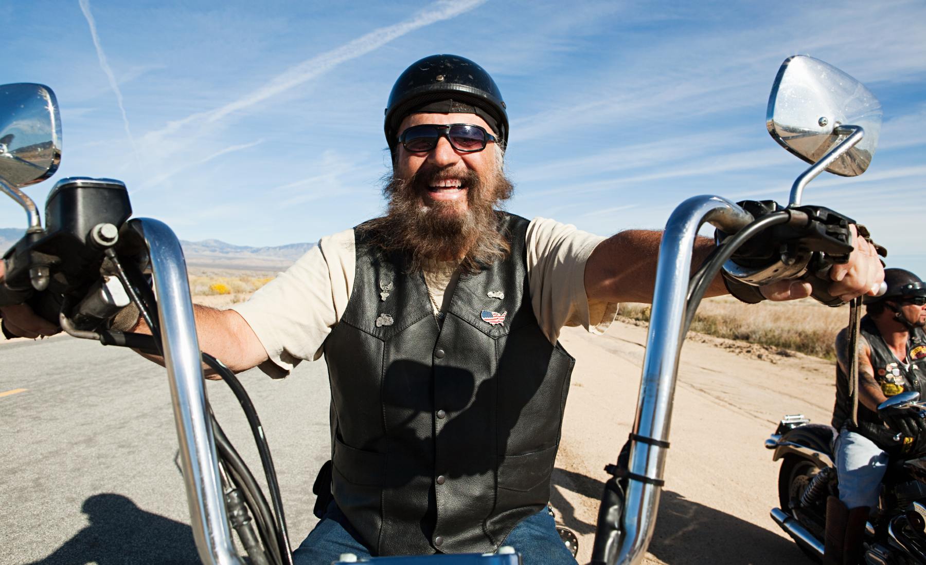 Felicidad montar en moto