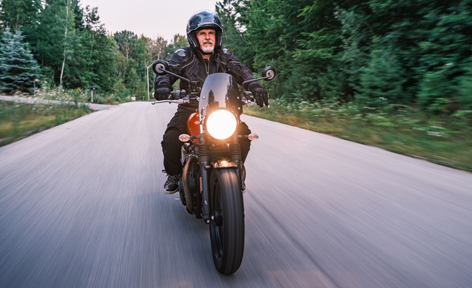 Felicidad montar en moto