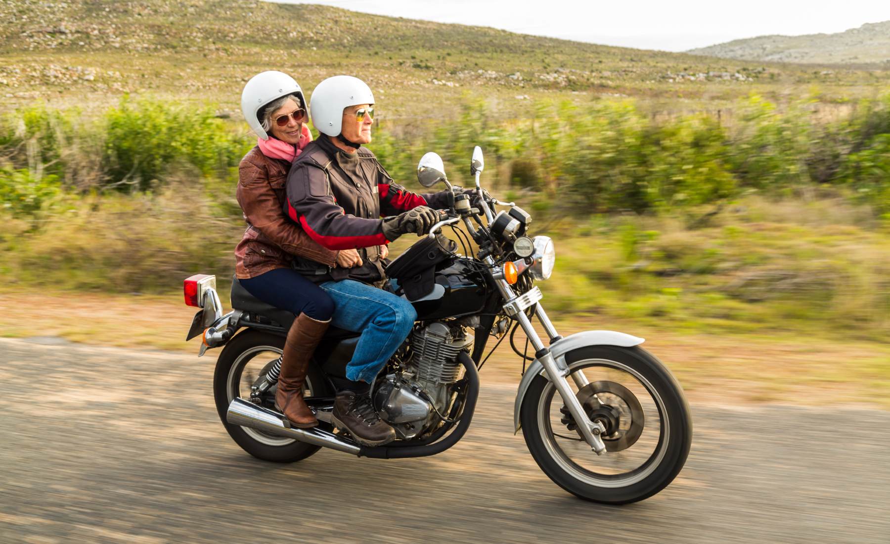 Felicidad montar en moto