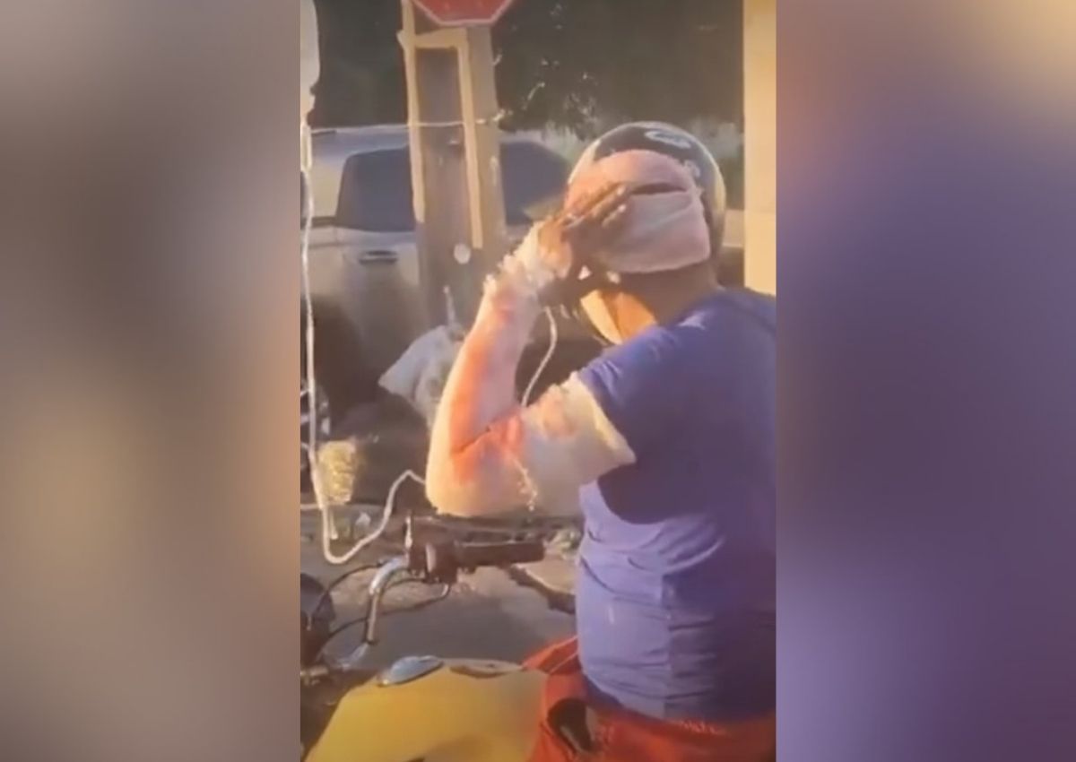 Hombre vendado