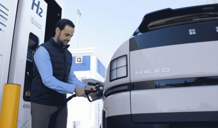 El repostaje del nuevo Hyundai Nexo.