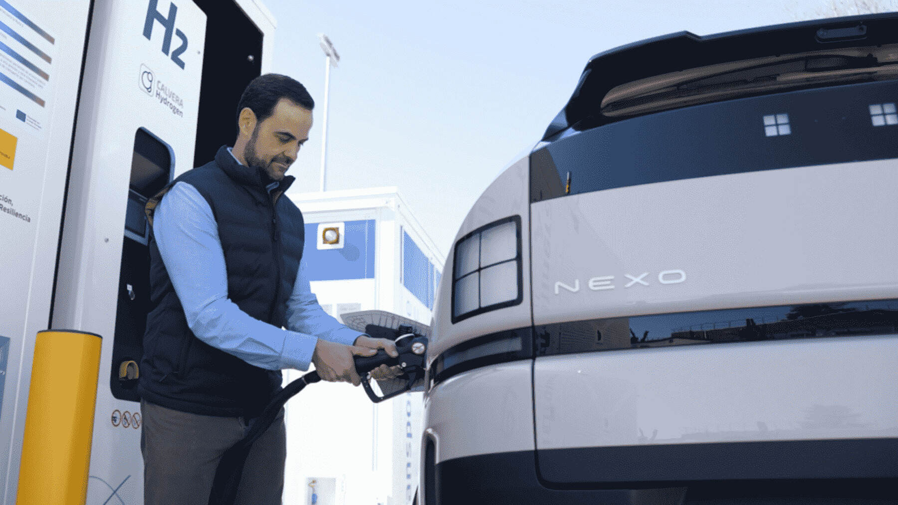 El repostaje del nuevo Hyundai Nexo.