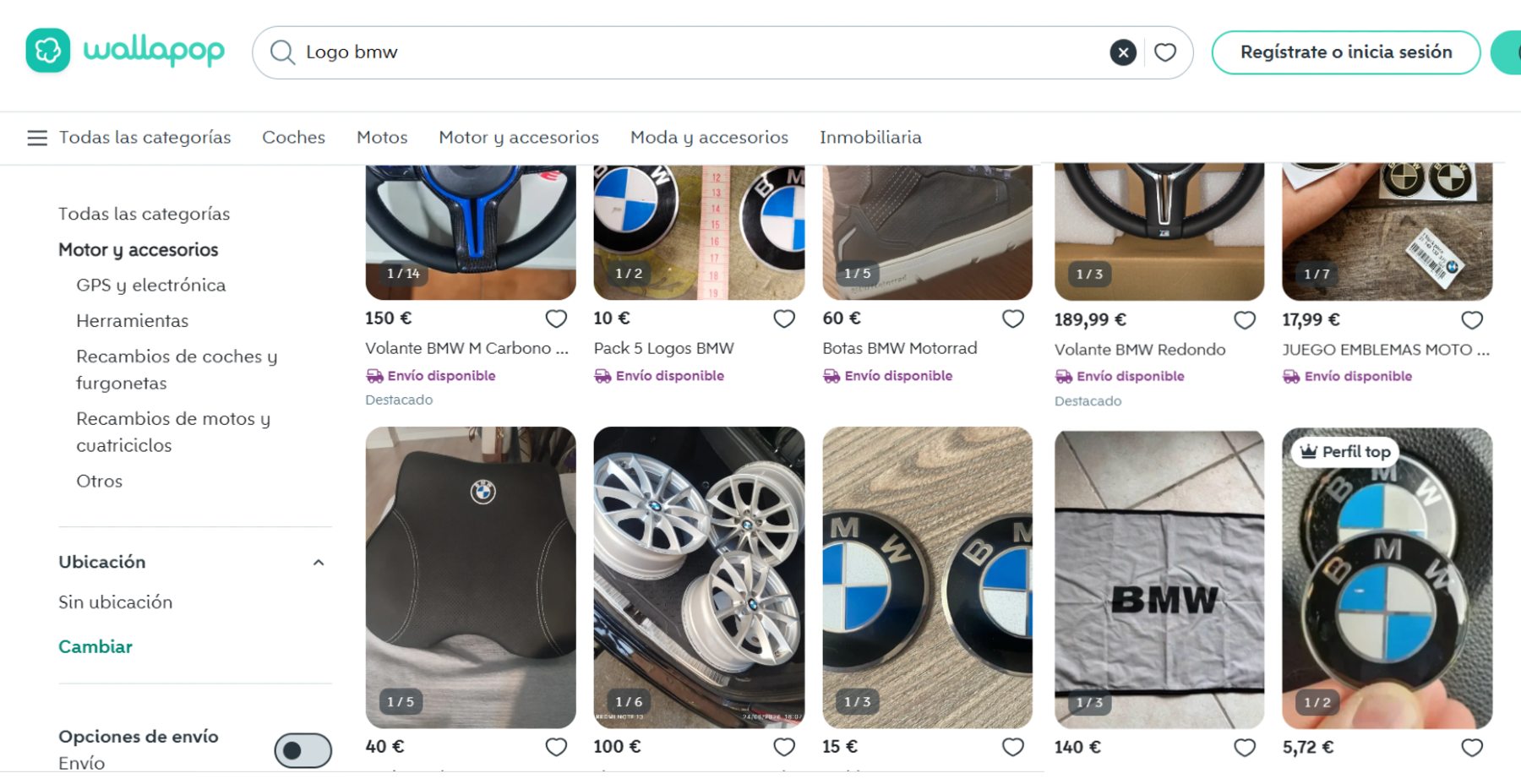 Insignias de coches Wallapop
