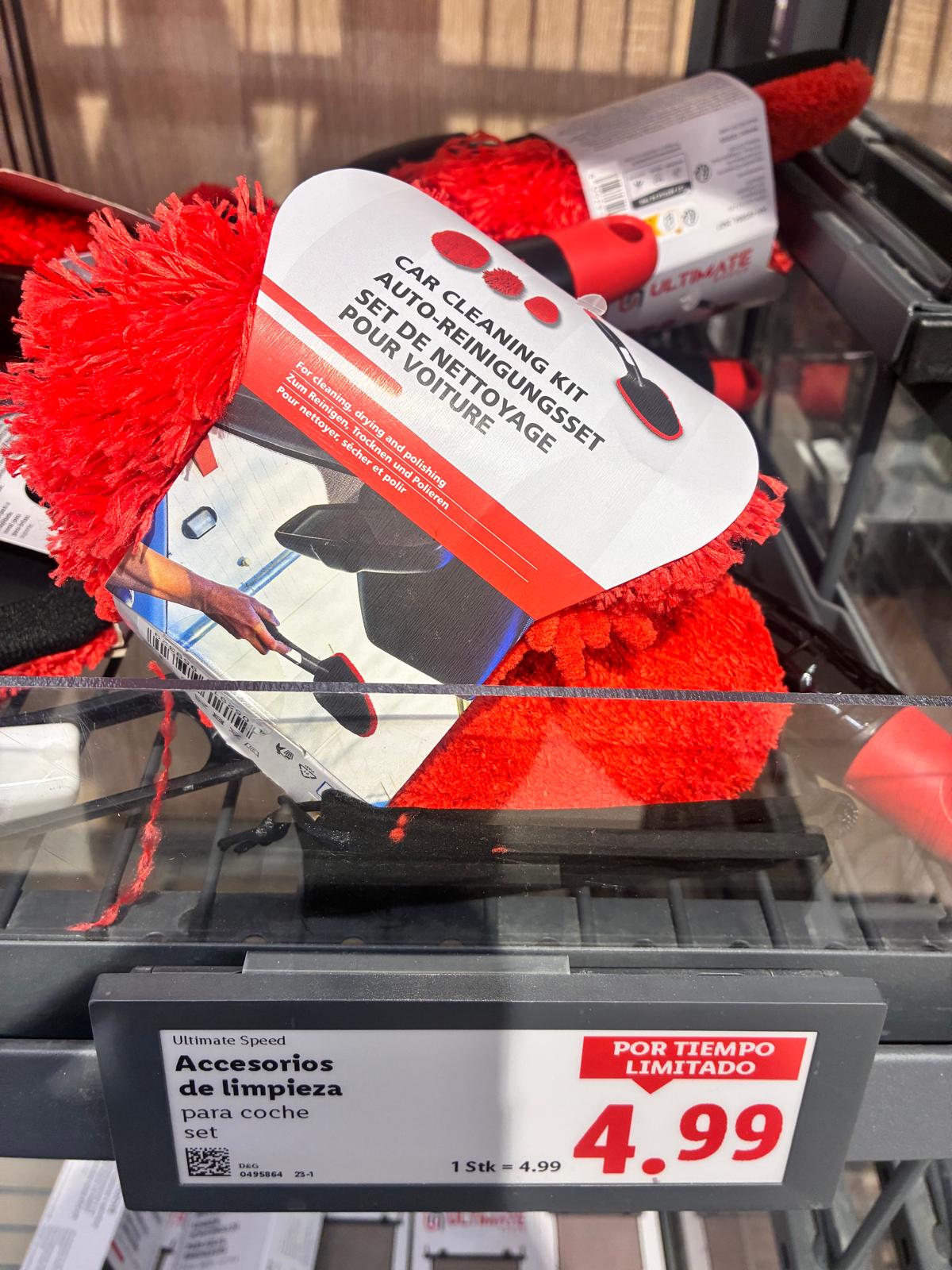 kit limpieza coche lidl