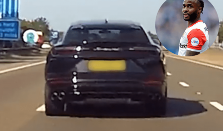 Sterling se choca con su Lamborghini.
