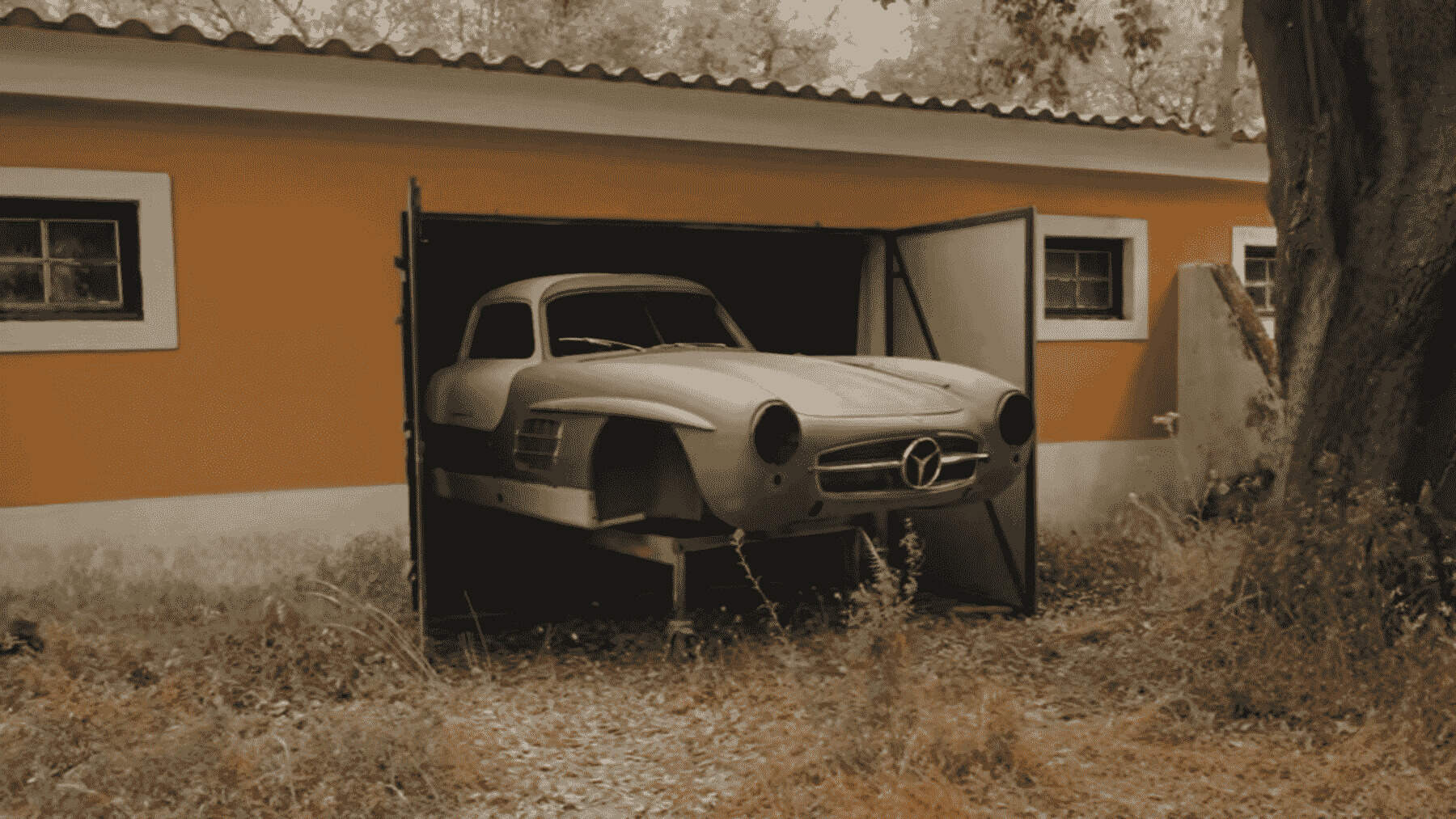 Mercedes 300 SL restaurado.