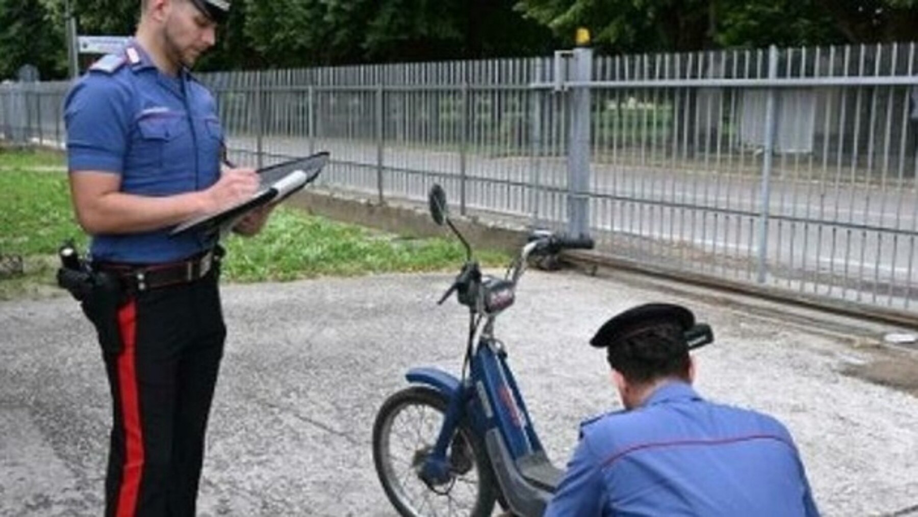 La Piaggio Ciao robada.