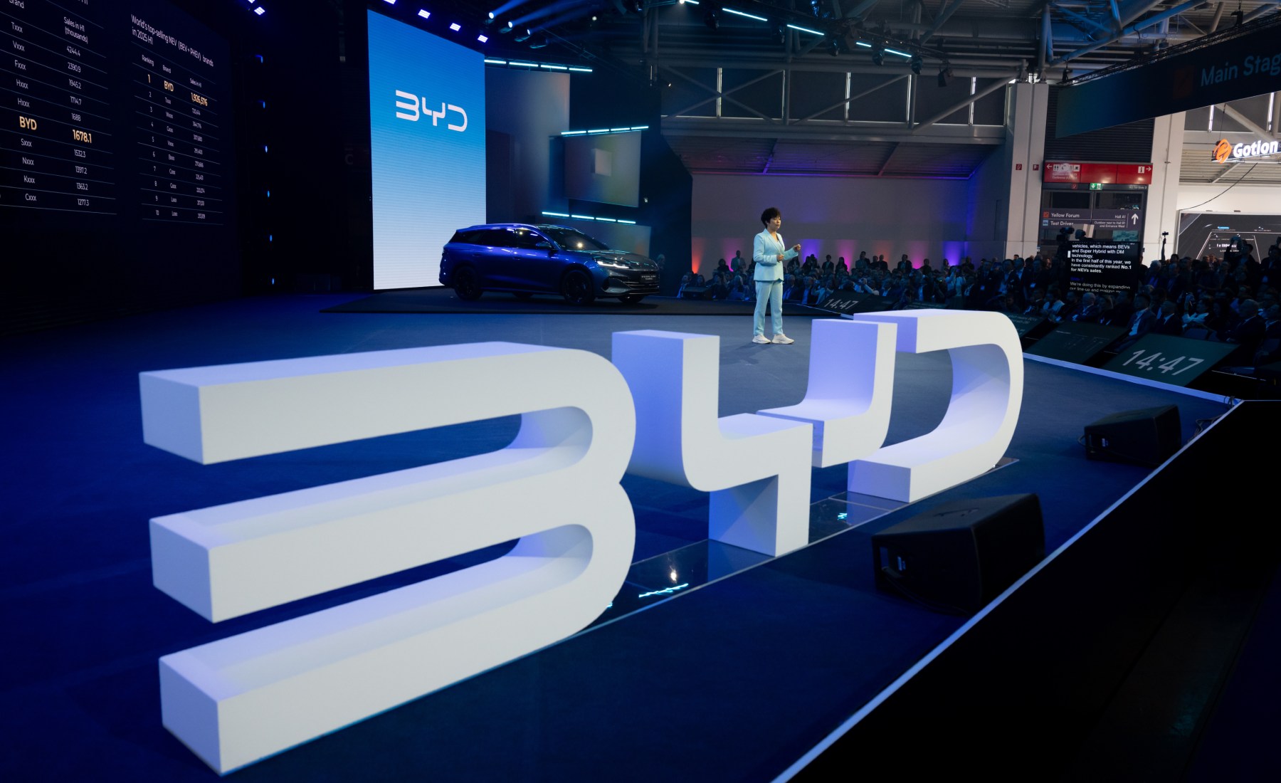 Stella Li BYD escenario