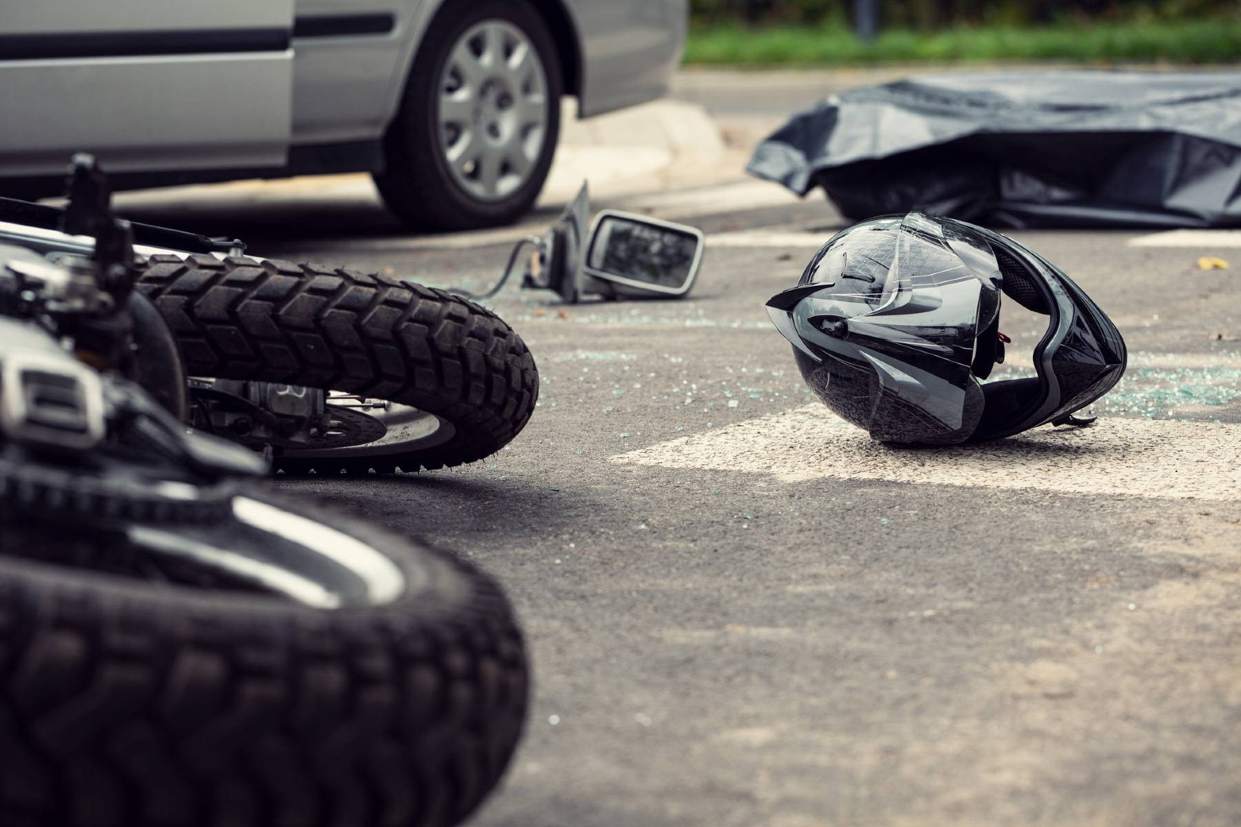 accidente moto casco