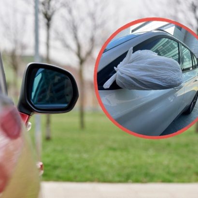 Si ves un coche con los espejos cubiertos por una bolsa plástica, tiene todo el sentido: yo también lo haría, especialmente en verano