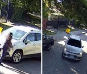 robo coche cubo de la basura