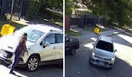 robo coche cubo de la basura