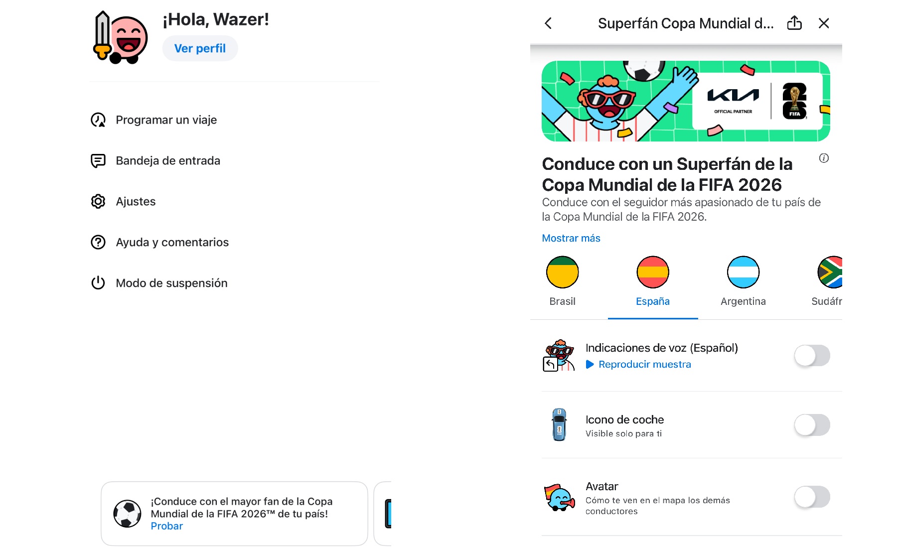 waze del fútbol mundial