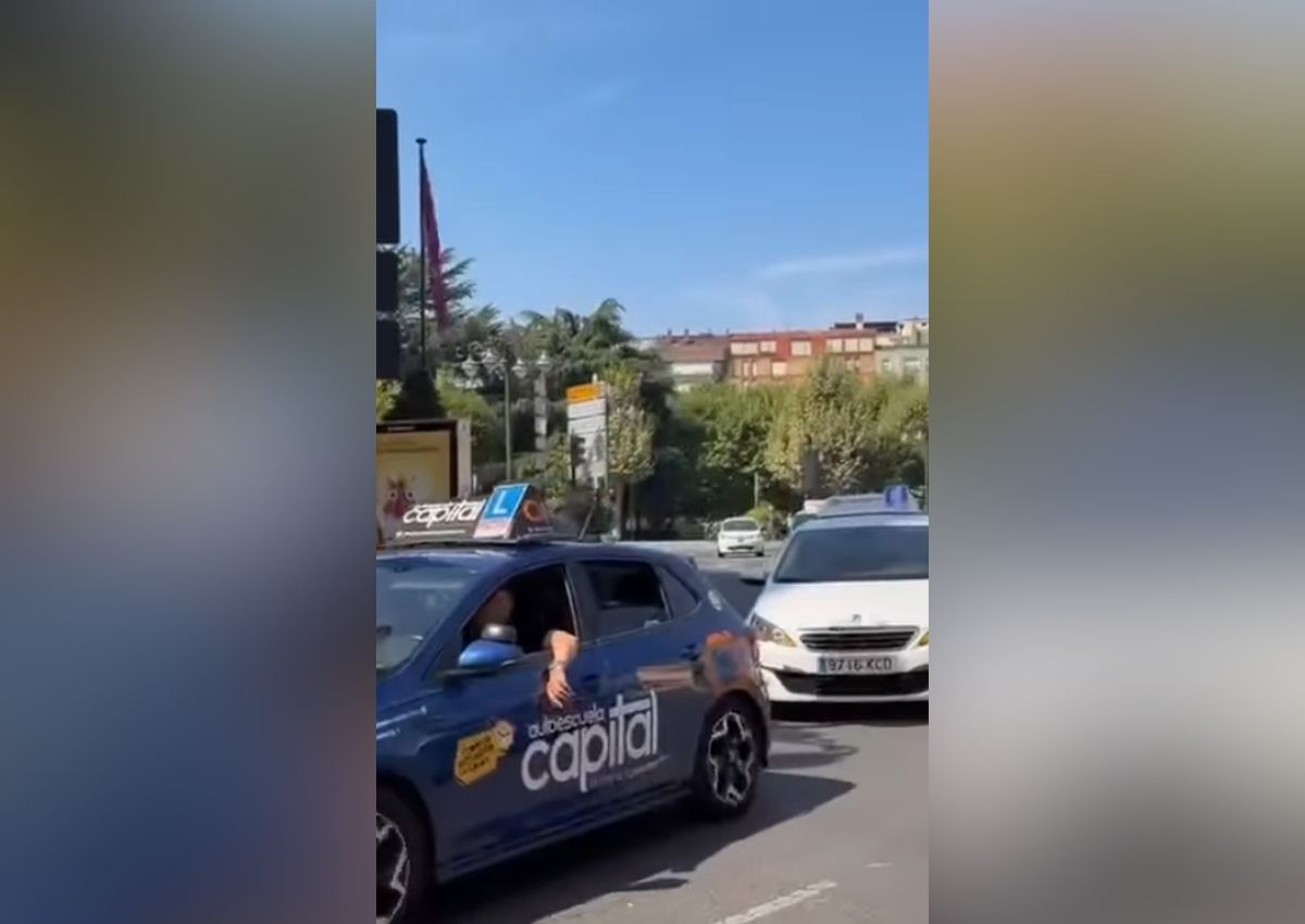 Autoescuelas protesta León