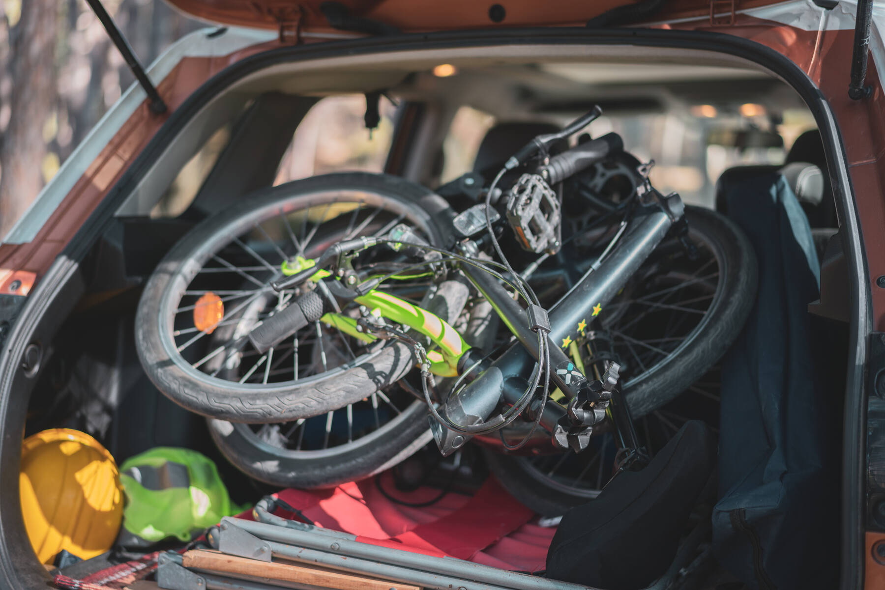 Bicicleta en el coche