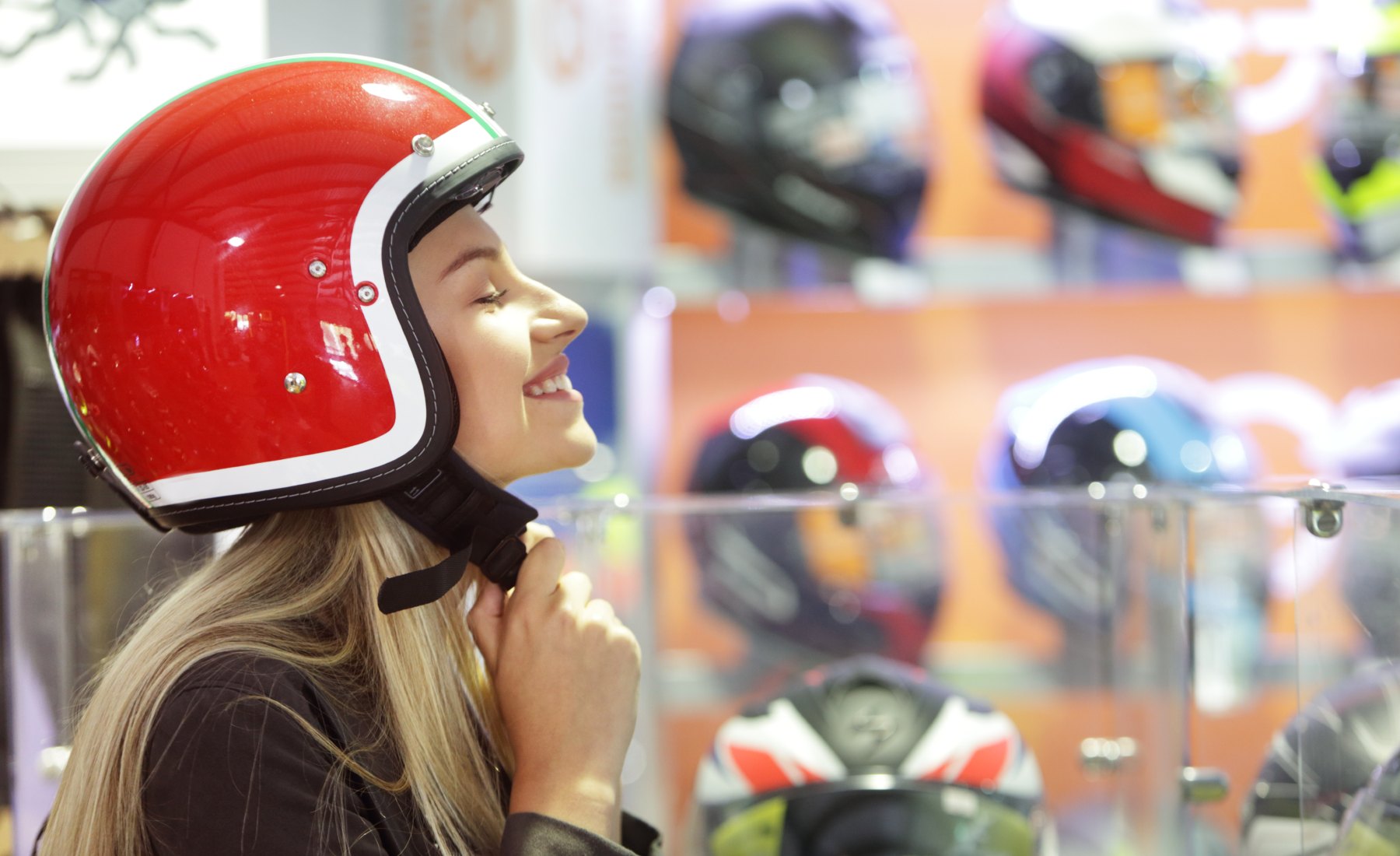 Casco jet moto