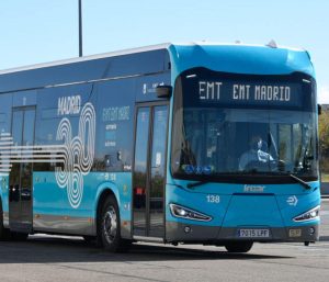 Un autobús de la EMT en Madrid.