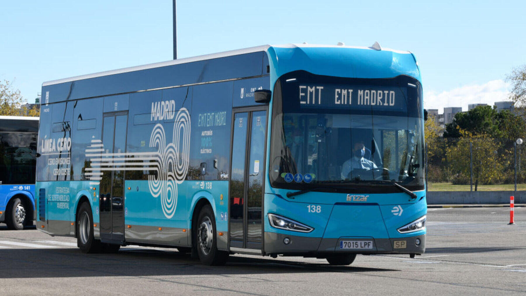 Un autobús de la EMT en Madrid.