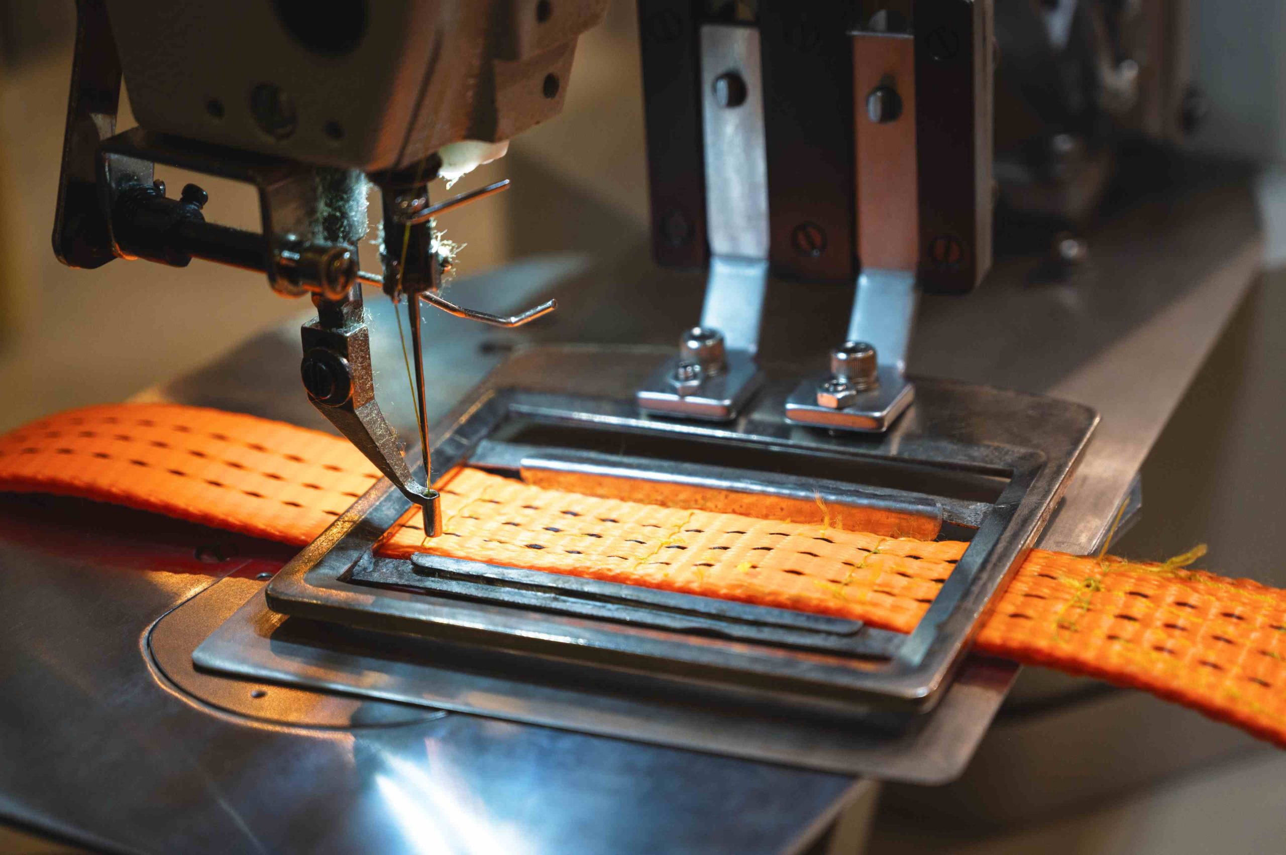 Fabricación cinta arrastre naranja