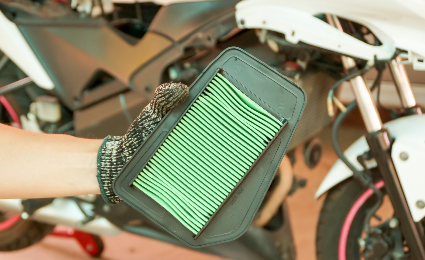 filtro de aire de motocicleta