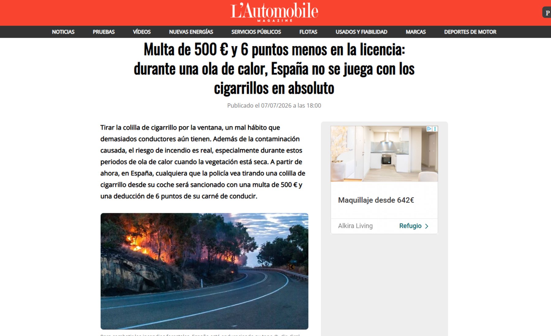 Incendios noticia Francia
