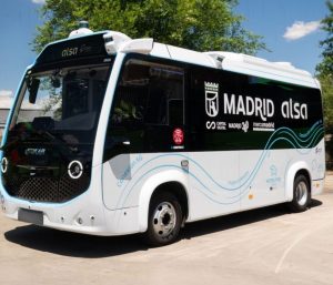 Nuevo autobús autónomo de Mercamadrid