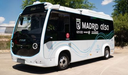 Nuevo autobús autónomo de Mercamadrid