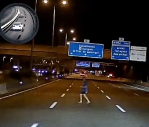 Peatón Barcelona carretera
