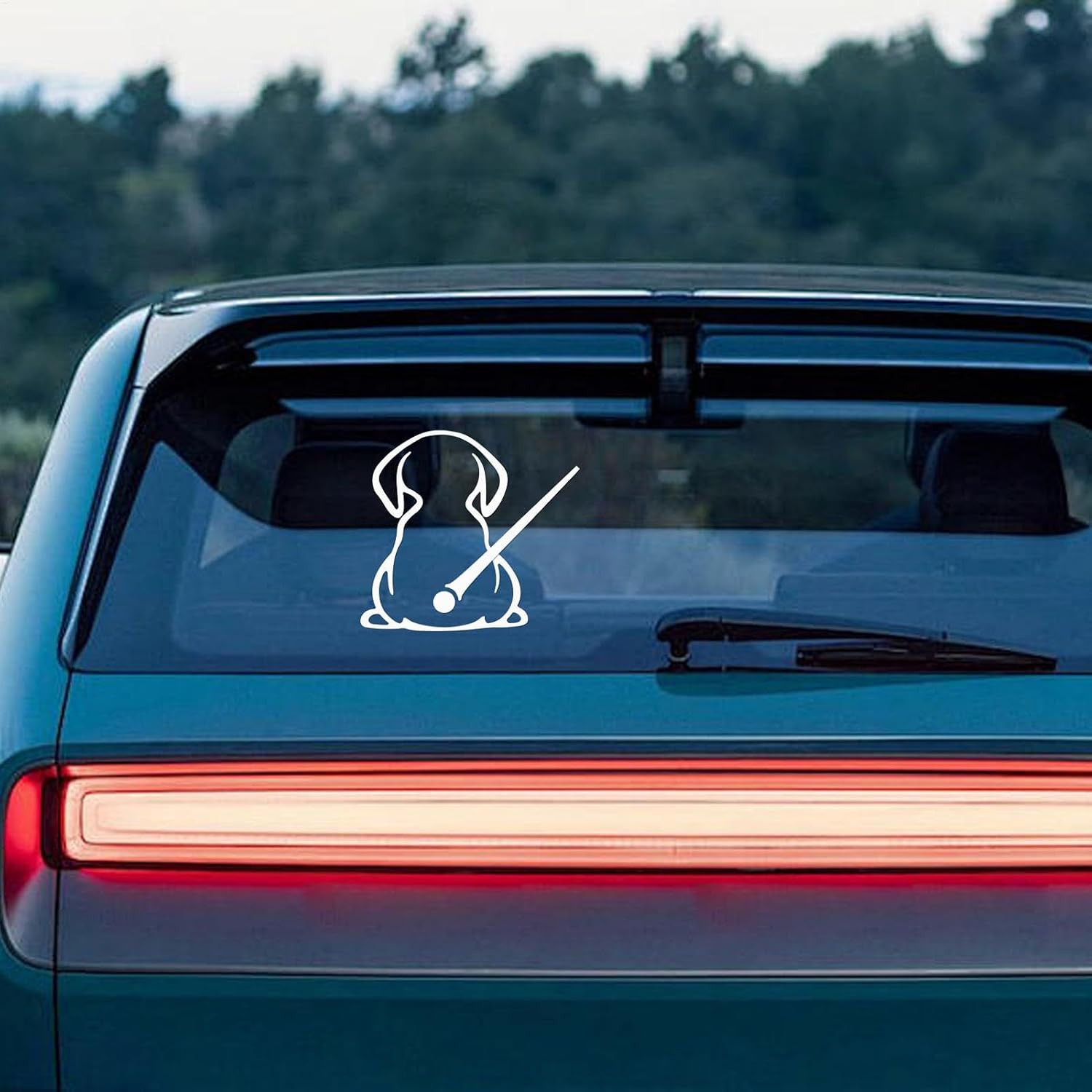 Pegatina Perro coche Amazon