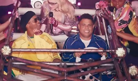 Ronaldo, Ronaldinho y Madonna en el show del Mundial de fútbol 2026.