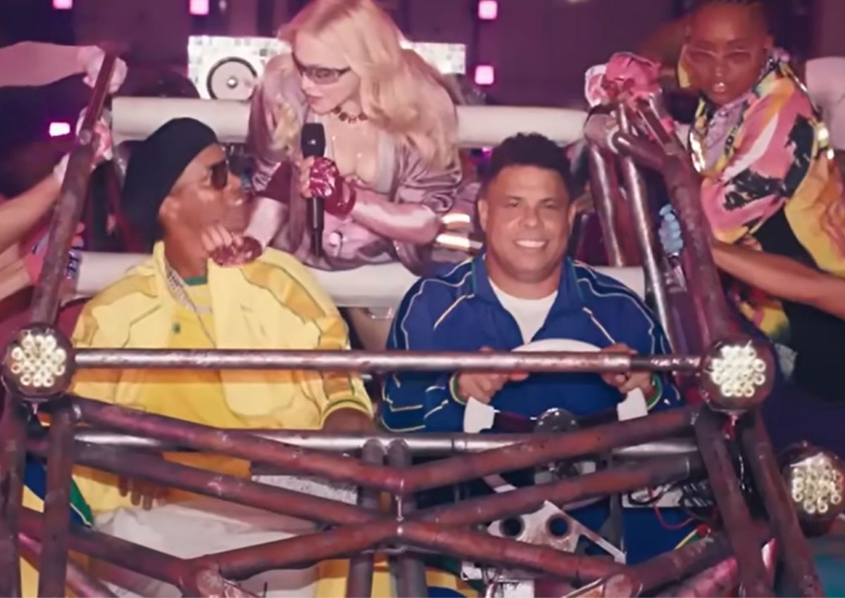 Ronaldo, Ronaldinho y Madonna en el show del Mundial de fútbol 2026.