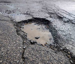 Socavón carretera