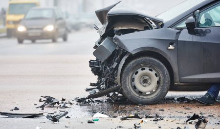 accidente coche carretera