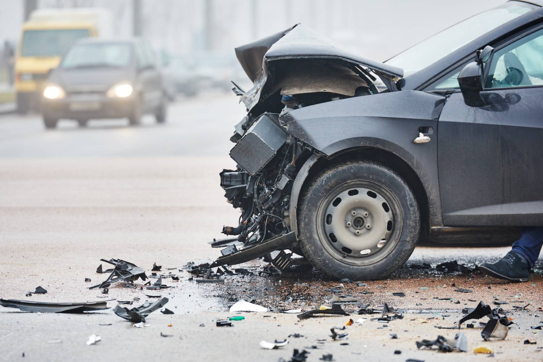 accidente coche carretera