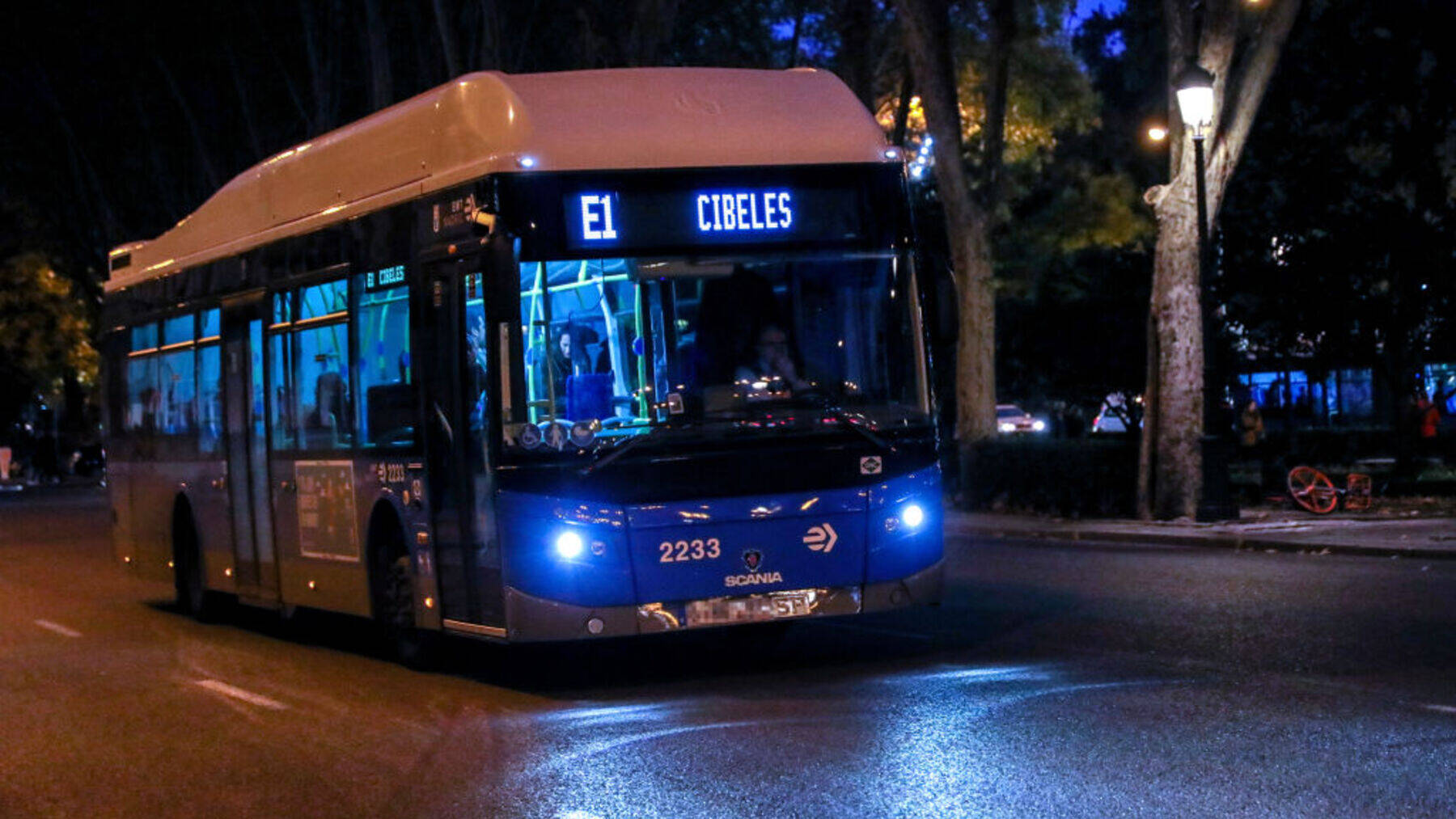 Bus nocturno de la EMT.