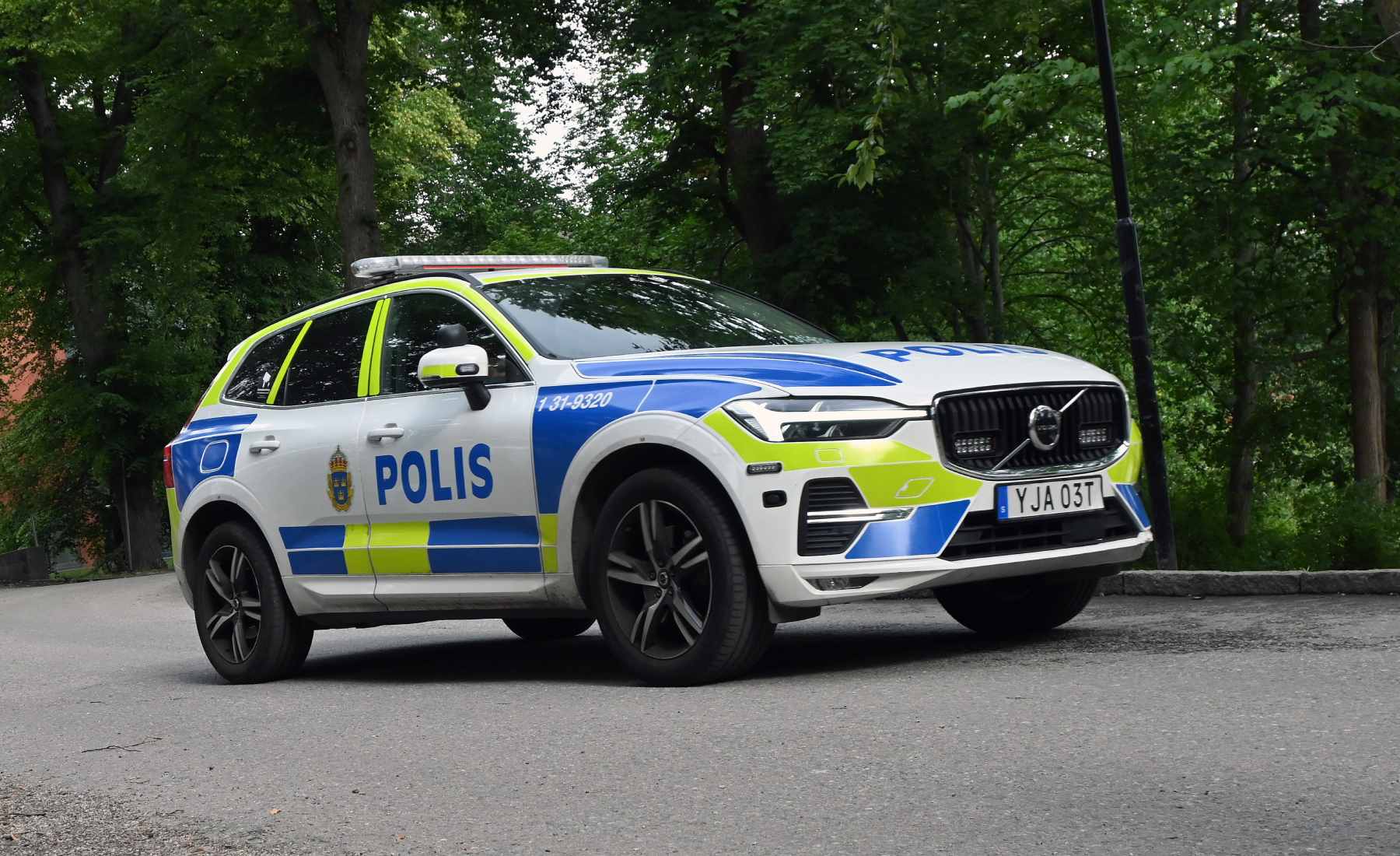 coche policía Suecia