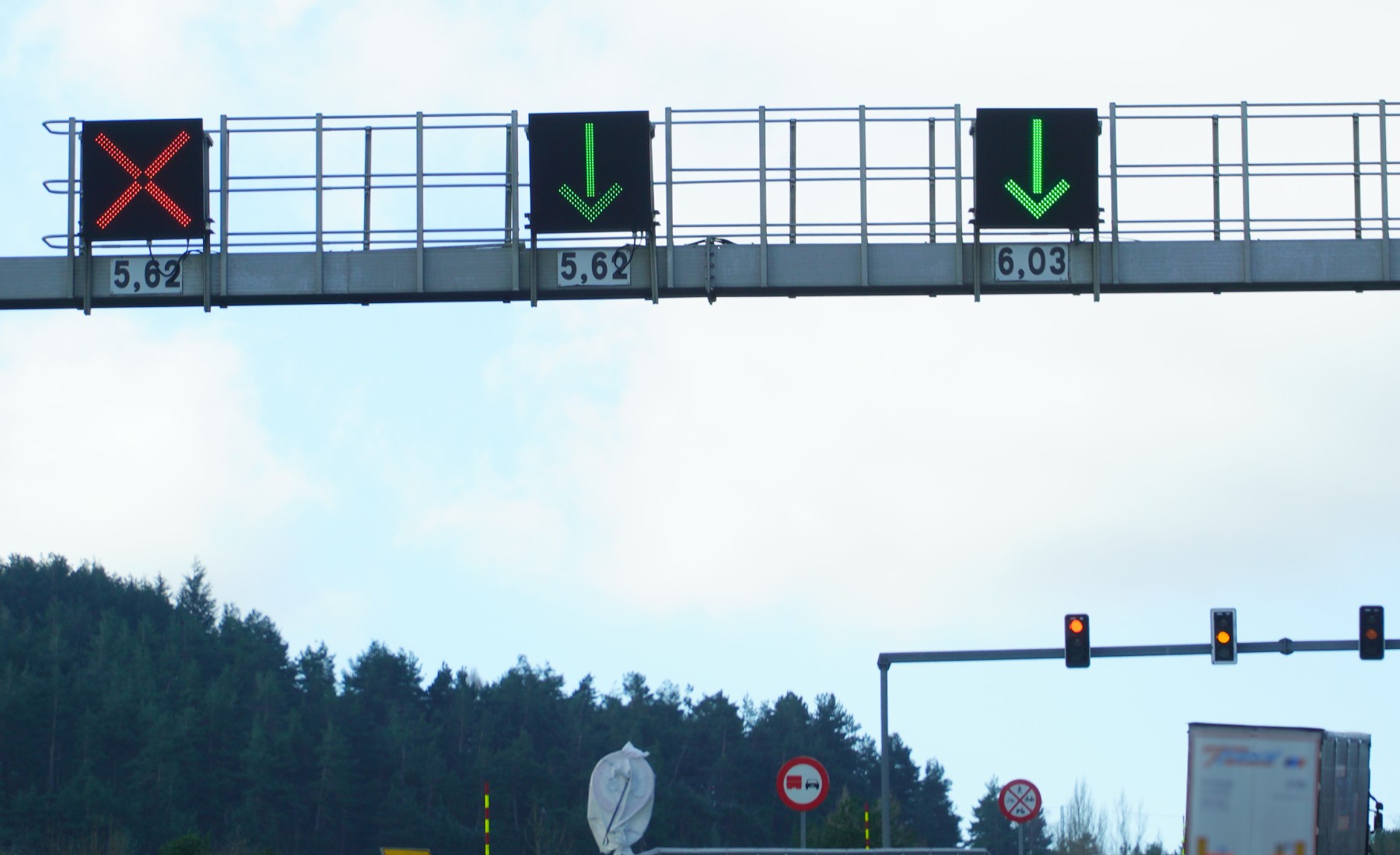 señal de carril
