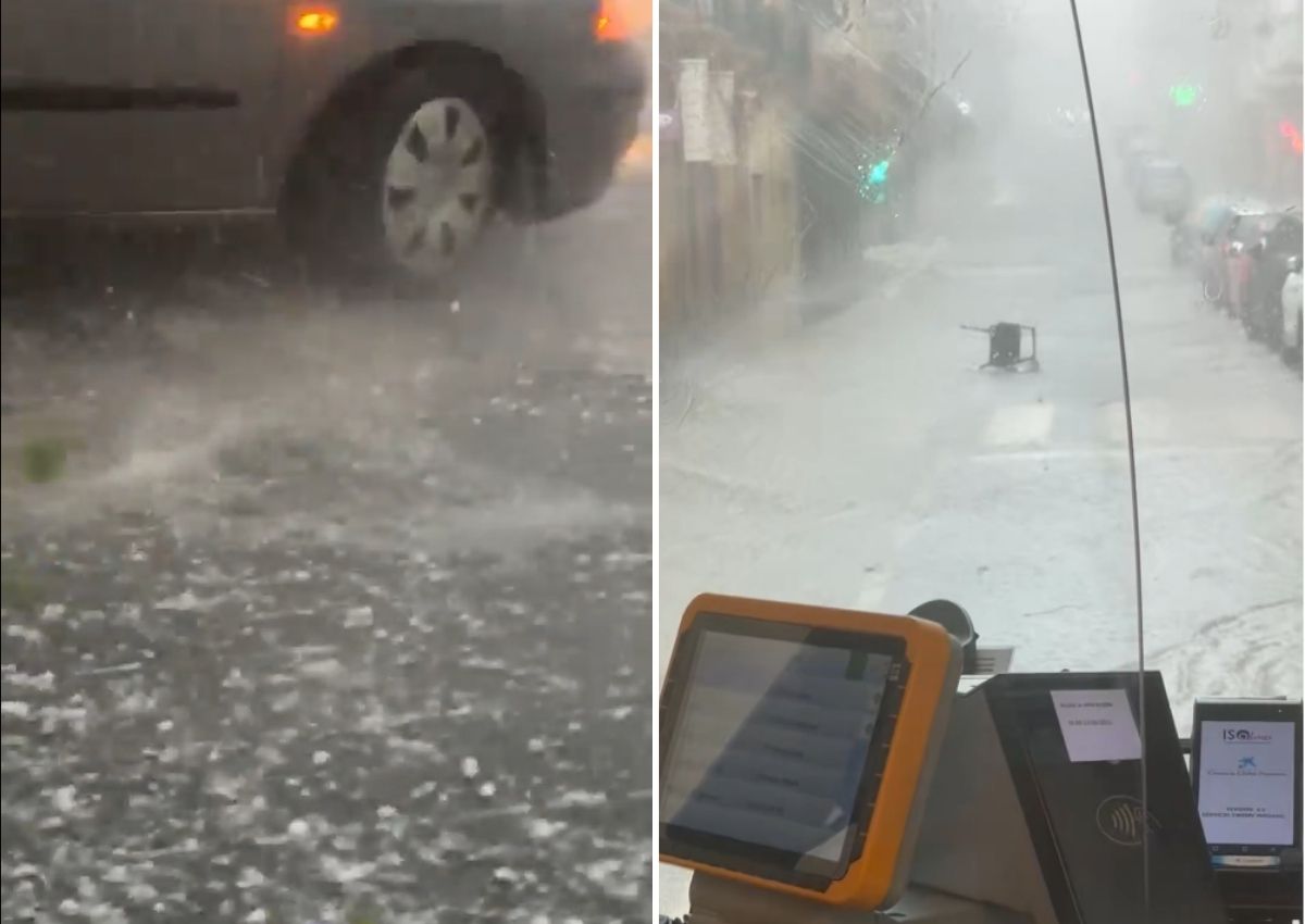 Granizo tarragona conductora autobús