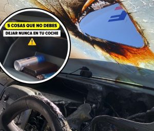 Objetos peligrosos incendio coche calor