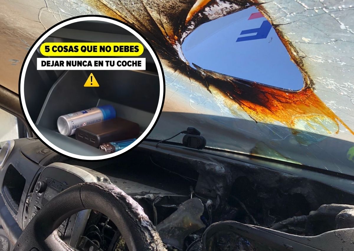 Objetos peligrosos incendio coche calor